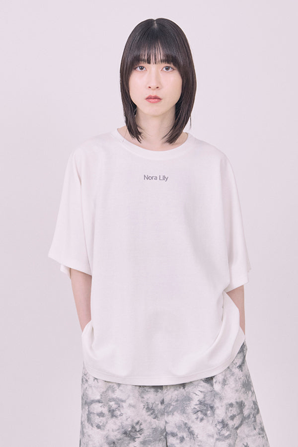 【Nora Lily】Embroidery Heritage Logo Ease Tee-White-225380132-01F