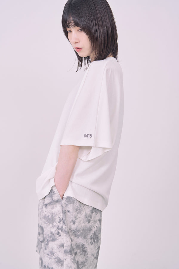【Nora Lily】Embroidery Heritage Logo Ease Tee-White-225380132-01F