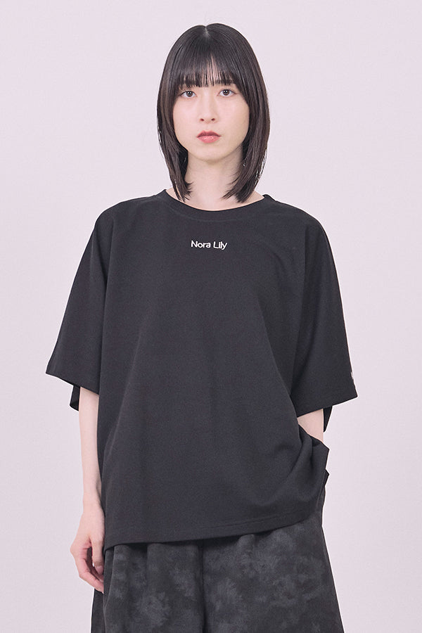 【Nora Lily】Embroidery Heritage Logo Ease Tee-Black-225380132-19F