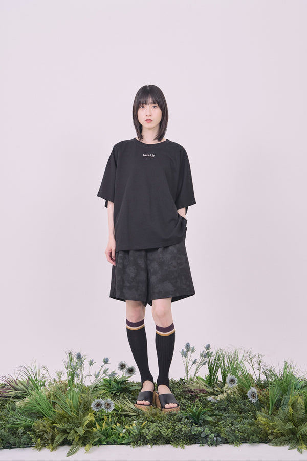 【Nora Lily】Embroidery Heritage Logo Ease Tee-Black-225380132-19F