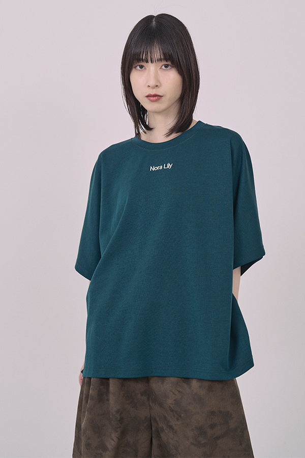 【Nora Lily】Embroidery Heritage Logo Ease Tee-Green-225380132-22F