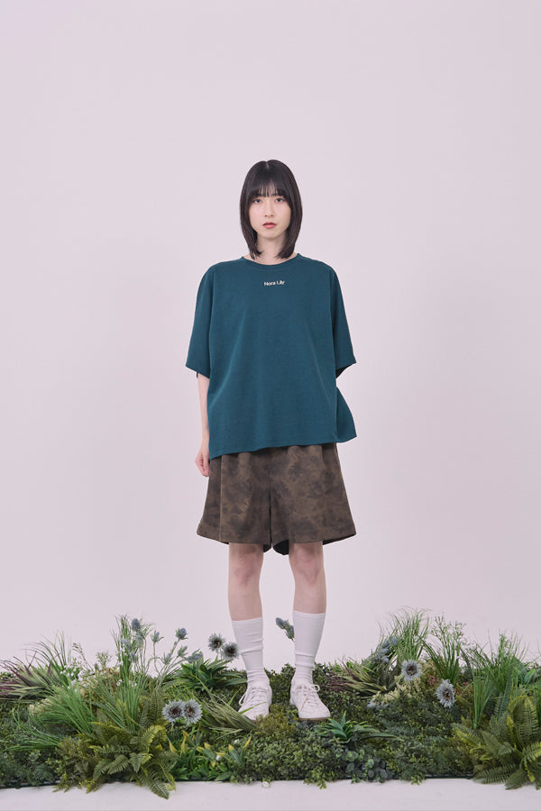 【Nora Lily】Embroidery Heritage Logo Ease Tee-Green-225380132-22F