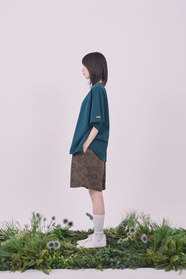 【Nora Lily】Embroidery Heritage Logo Ease Tee-Green-225380132-22F
