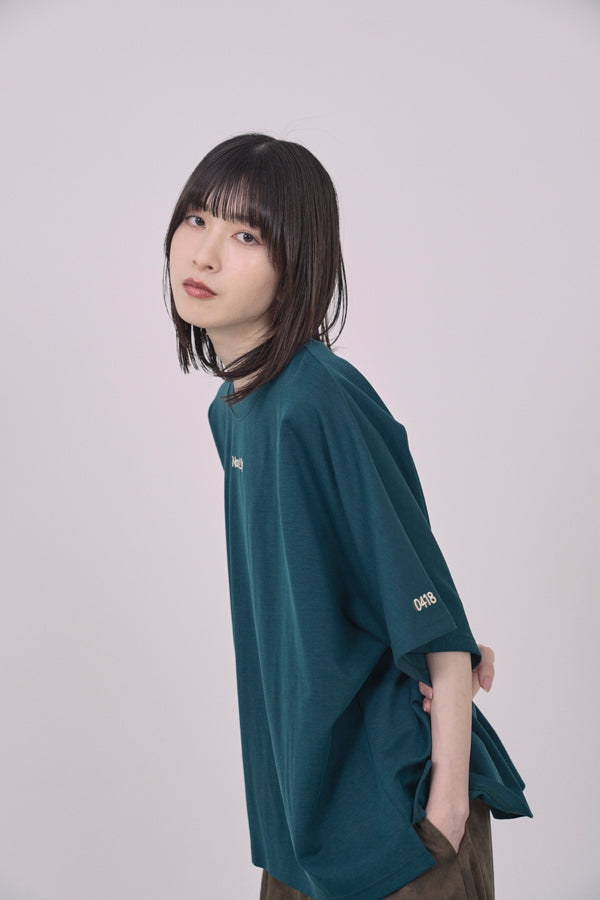 【Nora Lily】Embroidery Heritage Logo Ease Tee-Green-225380132-22F