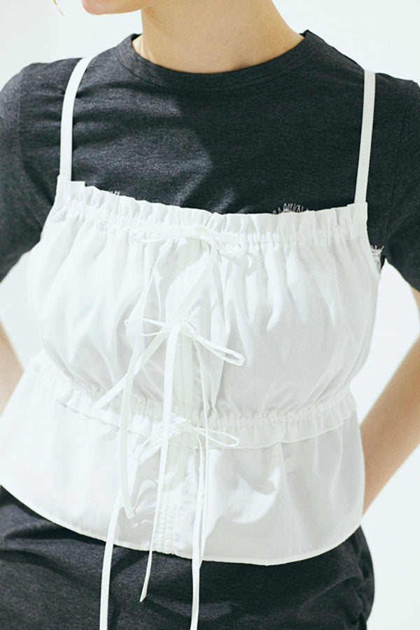 【Nora Lily】「elle」Twilight Frill Cami-White-225380137-01F