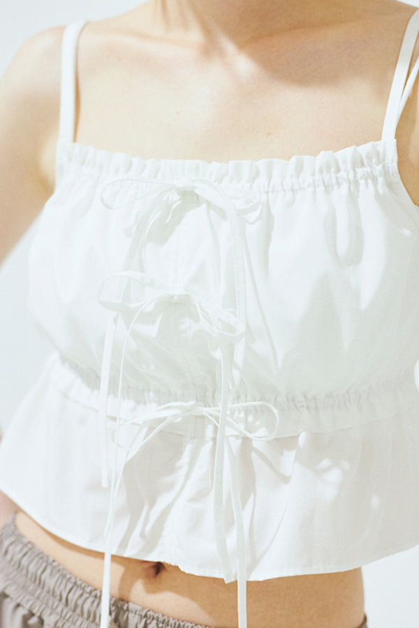 【Nora Lily】「elle」Twilight Frill Cami-White-225380137-01F