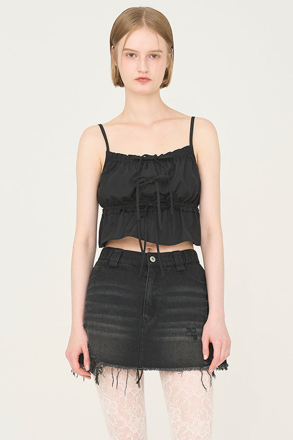 【Nora Lily】「elle」Twilight Frill Cami-Black-225380137-19F