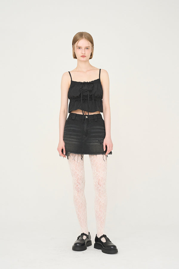 【Nora Lily】「elle」Twilight Frill Cami-Black-225380137-19F