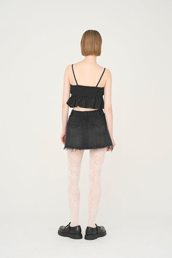 【Nora Lily】「elle」Twilight Frill Cami-Black-225380137-19F