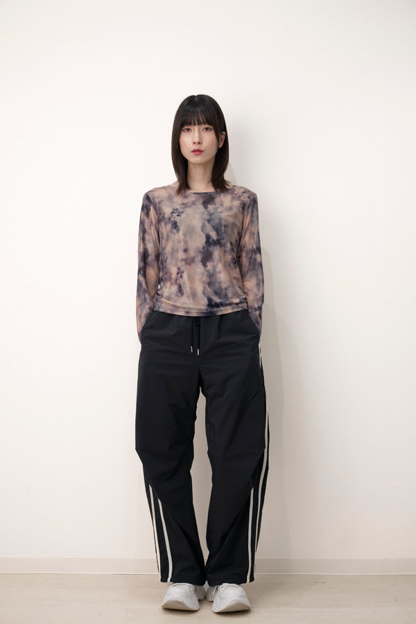 【Nora Lily】「elle」Tie dyeing sheer Top 2-Beige Tie Dye-225380144-50F