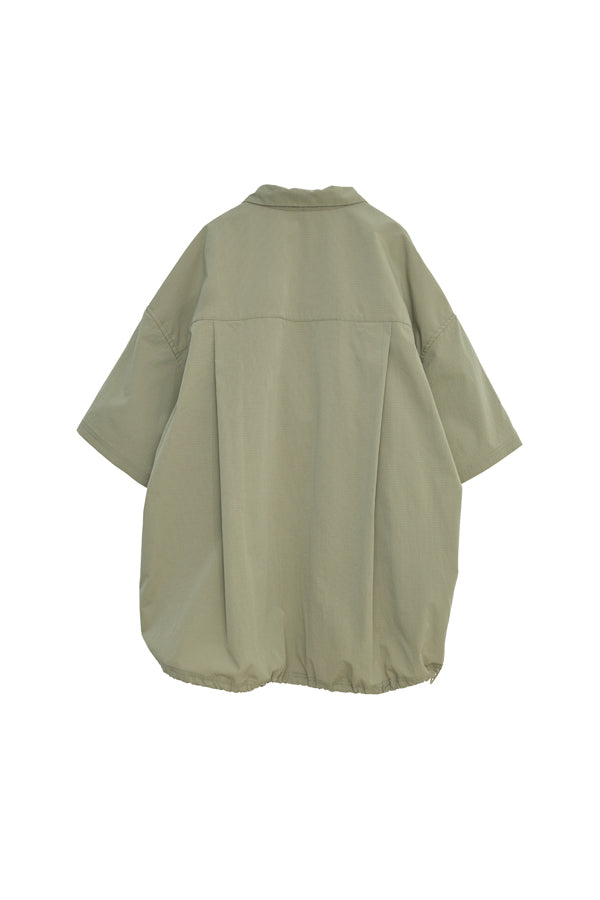 【Nora Lily】Drawcord Cubist S/S Pullover-Khaki-225380145-27F