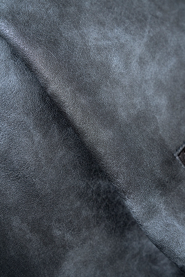 ご予約商品：【Nora Lily】Fake Leather Tuck Baloon Single Riders-Dark Grey-225542103-13F