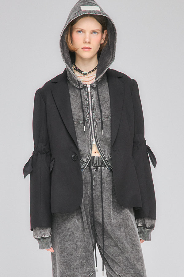 【Nora Lily】「elle」Back Design Tailored Jacket-Black-225542107-19F