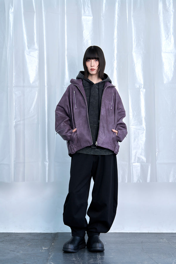 【Nora Lily】Wide Leg Barrel Pants-Black-225560104-19F