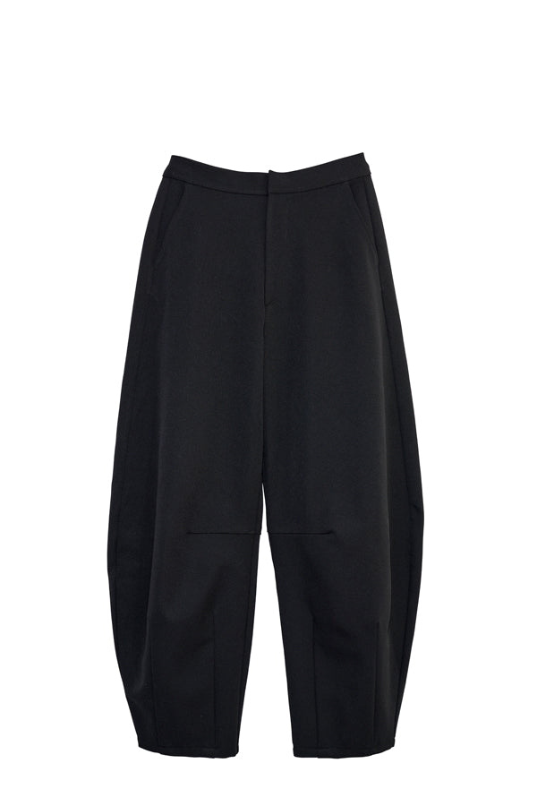 【Nora Lily】Wide Leg Barrel Pants-Black-225560104-19F