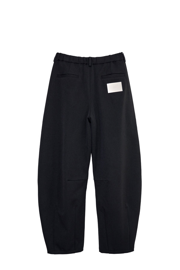 【Nora Lily】Wide Leg Barrel Pants-Black-225560104-19F