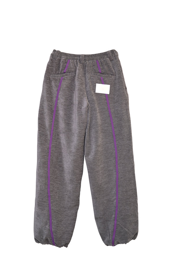 【Nora Lily】Curved Line Track Pants-Grey-225560105-12F