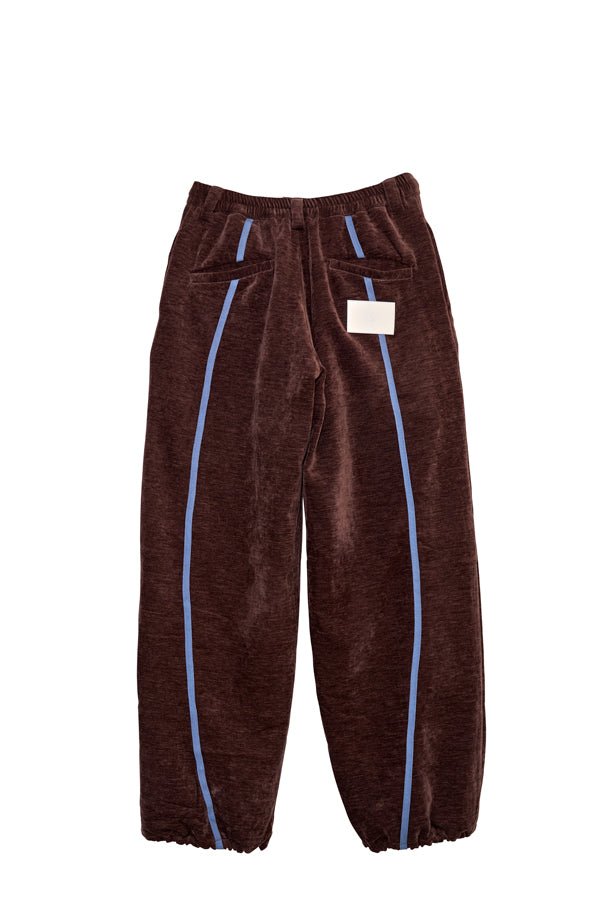 【Nora Lily】Curved Line Track Pants-Brown-225560105-42F