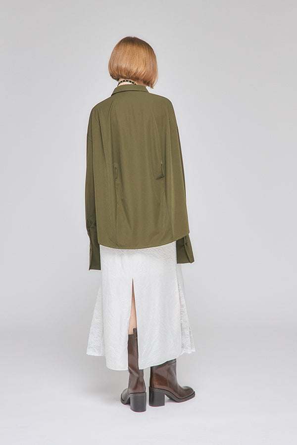 【Nora Lily】「elle」A line Gore Skirt-Ivory-225560109-11F