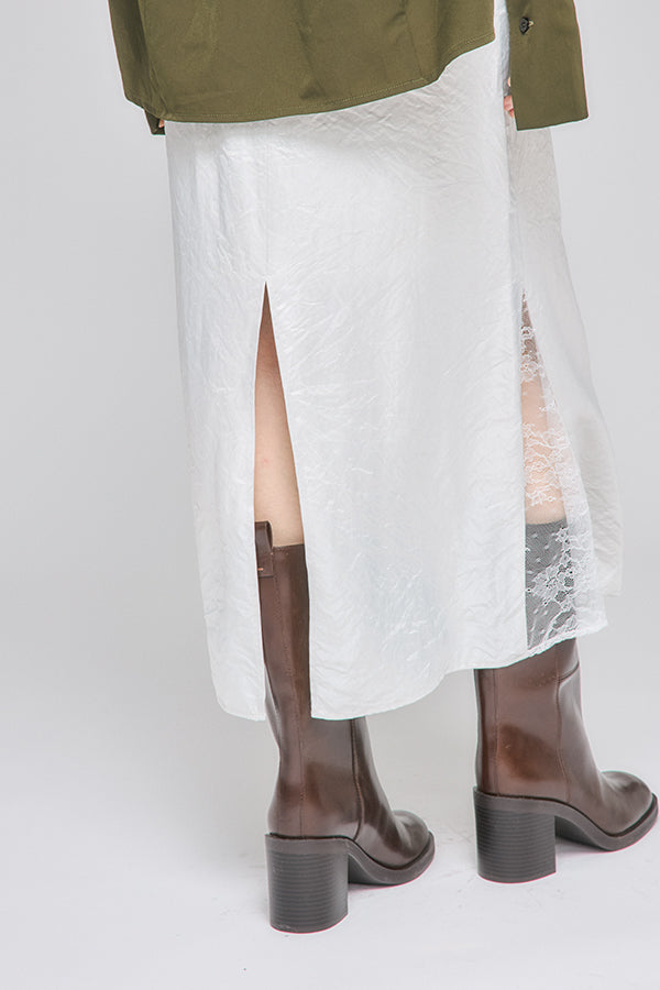 【Nora Lily】「elle」A line Gore Skirt-Ivory-225560109-11F