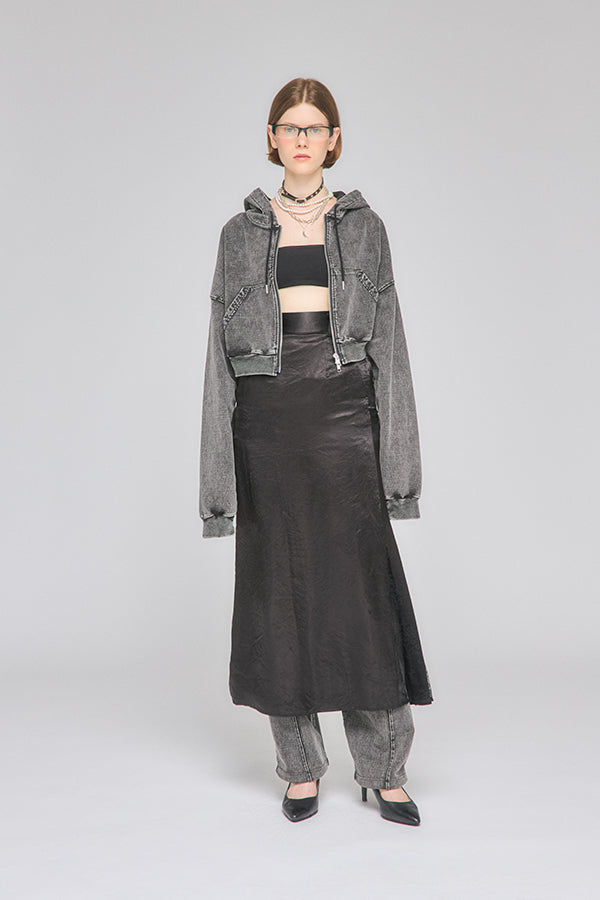 【Nora Lily】「elle」A line Gore Skirt-Black-225560109-19F