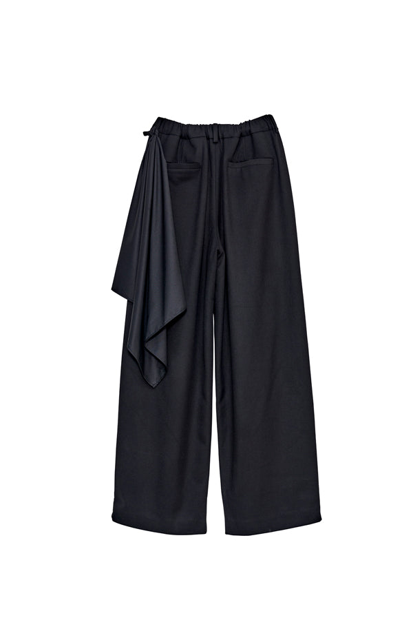 【Nora Lily】「elle」Shifted Pocket Wide Pants-Black-225560110-19F