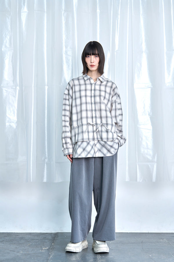 【Nora Lily】Fake Layered Shirt-Ombre Grey-225580148-13F