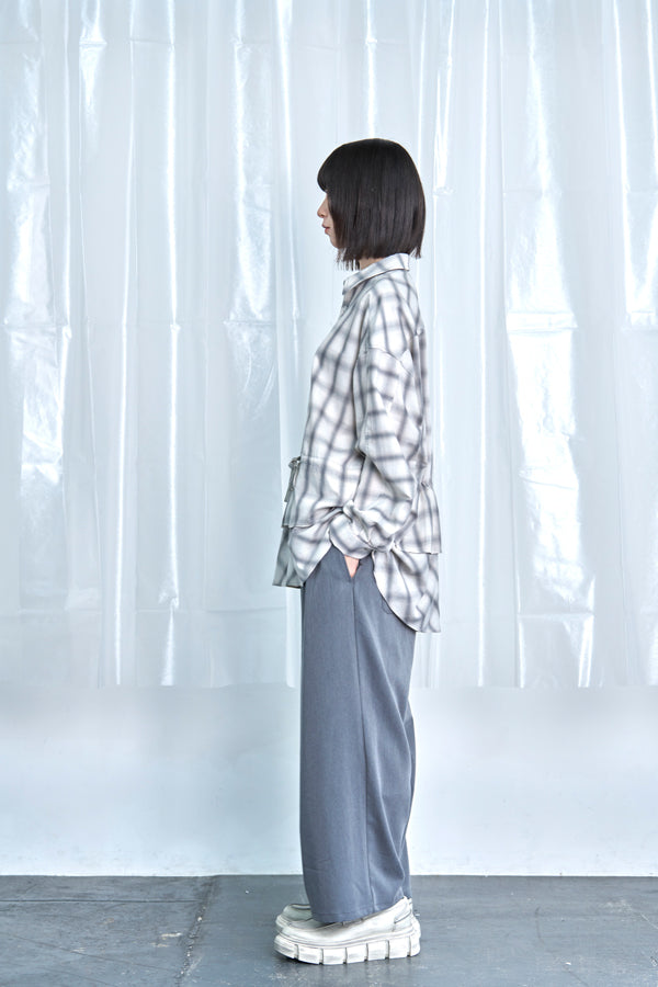 【Nora Lily】Fake Layered Shirt-Ombre Grey-225580148-13F