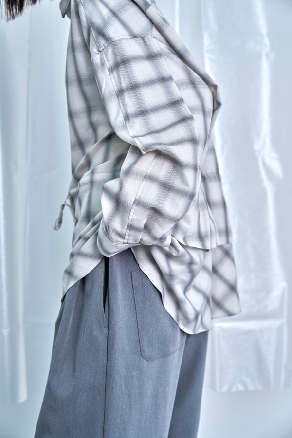 【Nora Lily】Fake Layered Shirt-Ombre Grey-225580148-13F