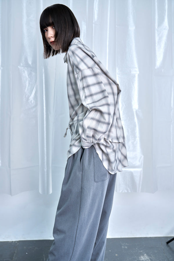 【Nora Lily】Fake Layered Shirt-Ombre Grey-225580148-13F