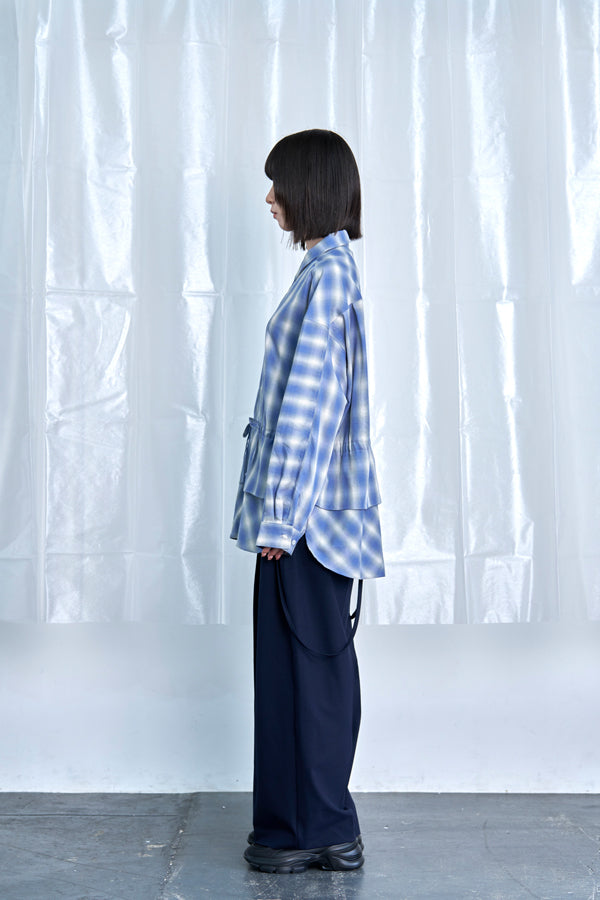 【Nora Lily】Fake Layered Shirt-Ombre Blue-225580148-92F
