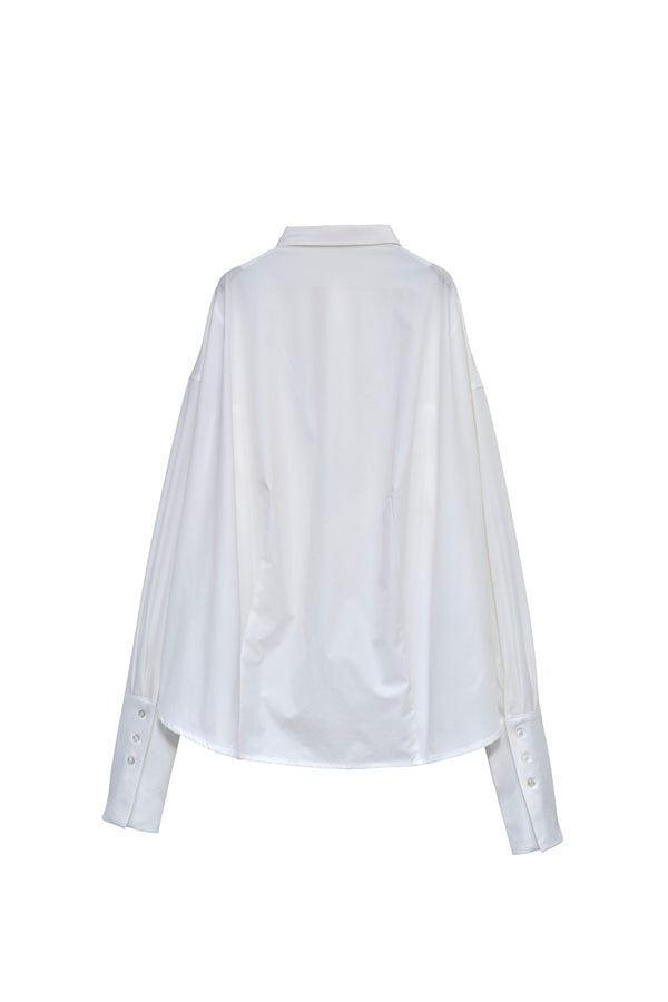 【Nora Lily】「elle」Back Balloon Shirts-White-225580157-01F