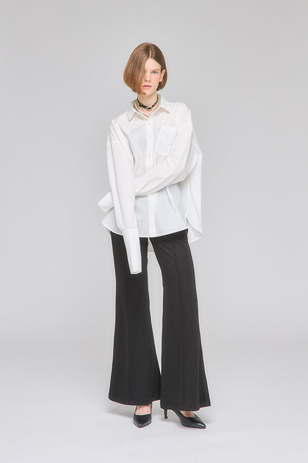 【Nora Lily】「elle」Back Balloon Shirts-White-225580157-01F