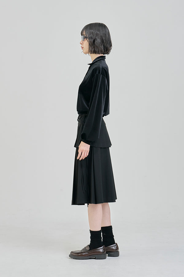 【Nora Lily】「elle」Velvet Polo-Black-225580158-19F