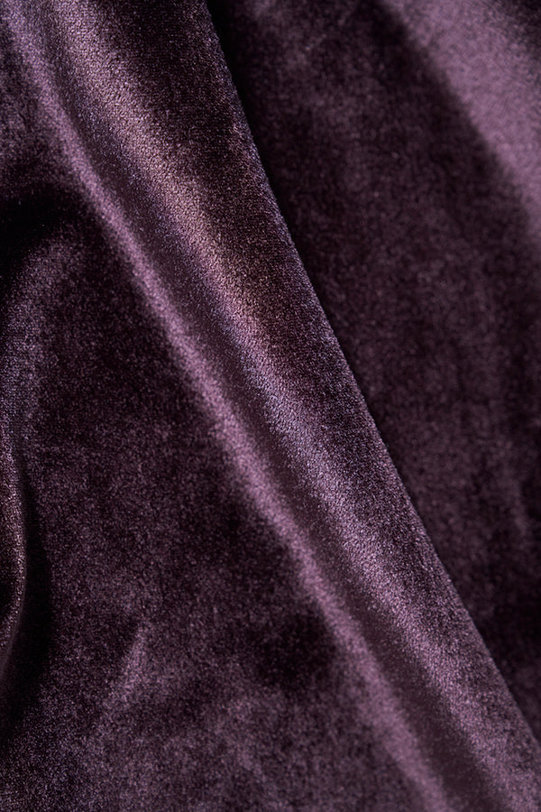 【Nora Lily】「elle」Velvet Polo-Dark Brown-225580158-45F