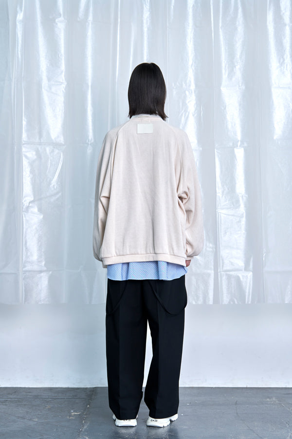 【Nora Lily】Switching Design Cardigan-Ivory Solid-225580159-04F
