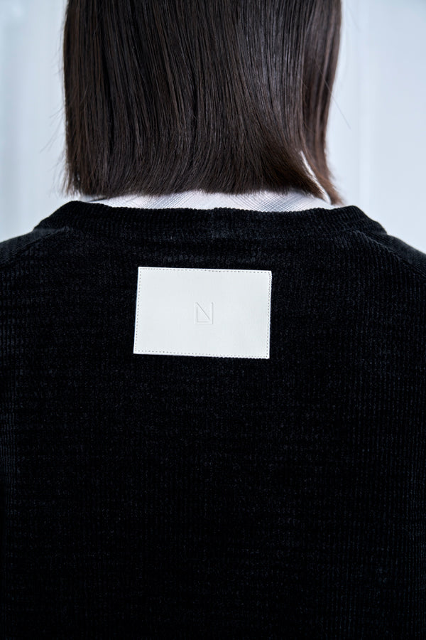 【Nora Lily】Switching Design Cardigan-Black Solid-225580159-19F