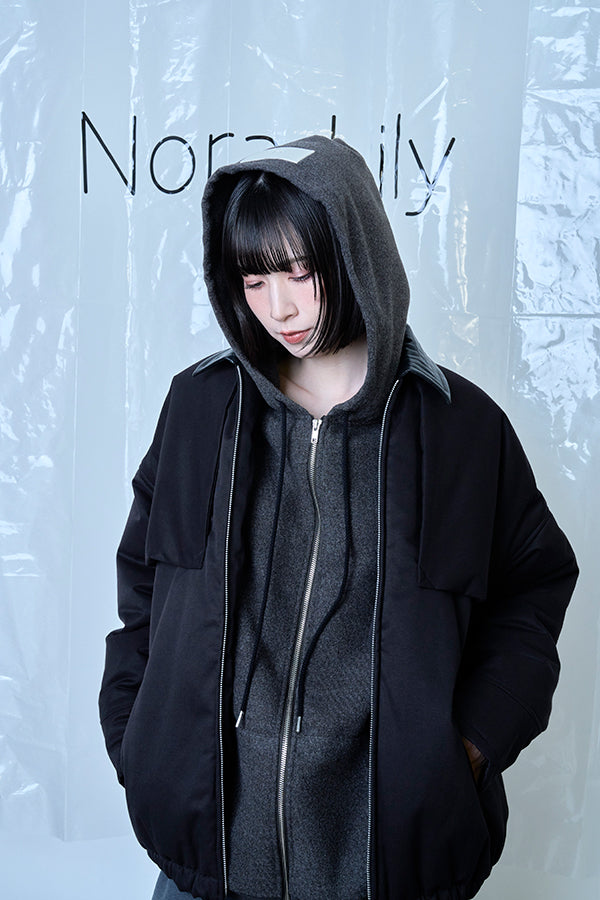 【Nora Lily】Flghit Paffar JKT-Black x Black-225742108-19F