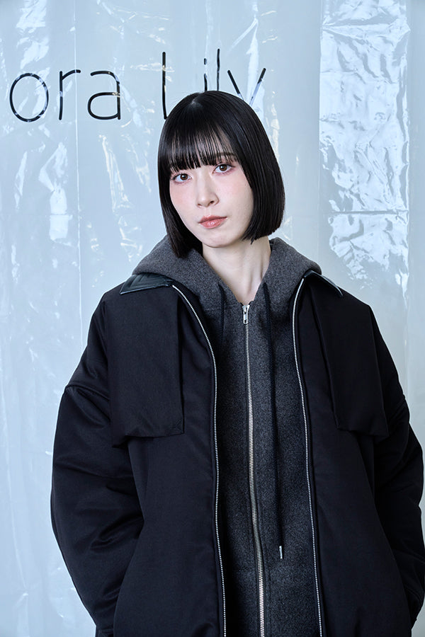 【Nora Lily】Flghit Paffar JKT-Black x Black-225742108-19F