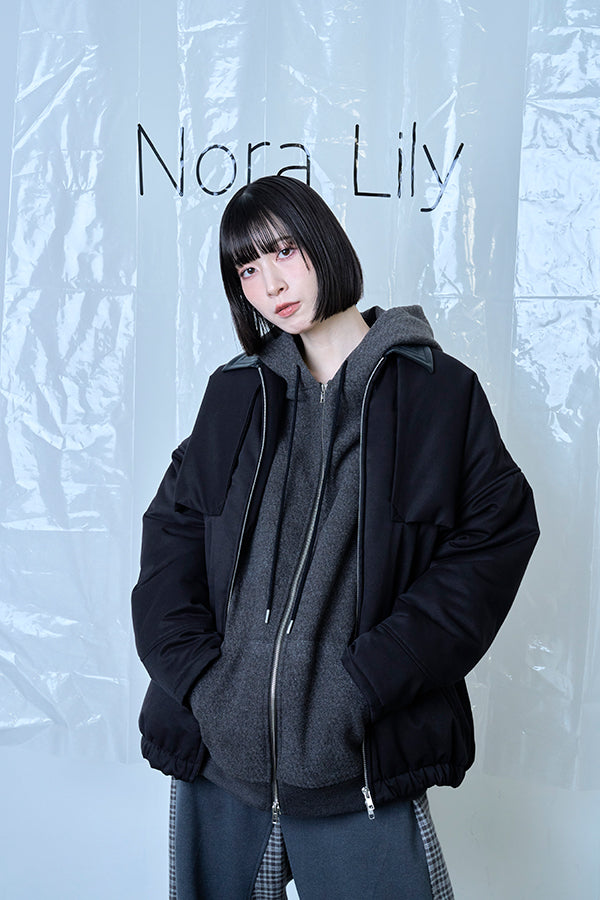 【Nora Lily】Flghit Paffar JKT-Black x Black-225742108-19F