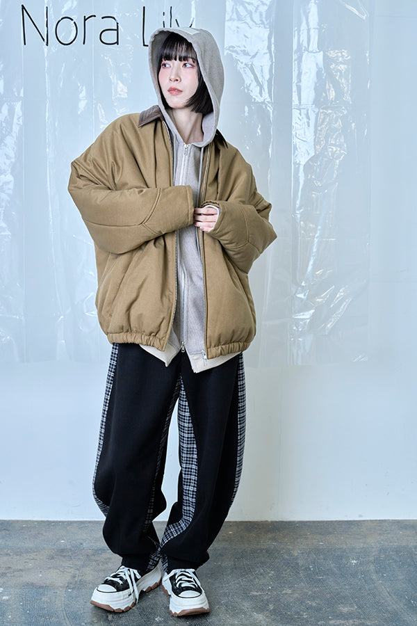 【Nora Lily】Flghit Paffar JKT-Brown x Khaki-225742108-27F