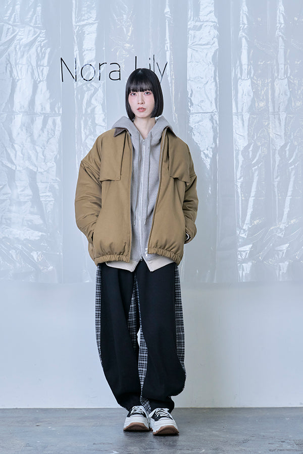 【Nora Lily】Flghit Paffar JKT-Brown x Khaki-225742108-27F