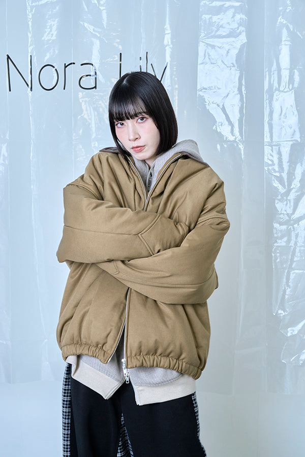 【Nora Lily】Flghit Paffar JKT-Brown x Khaki-225742108-27F