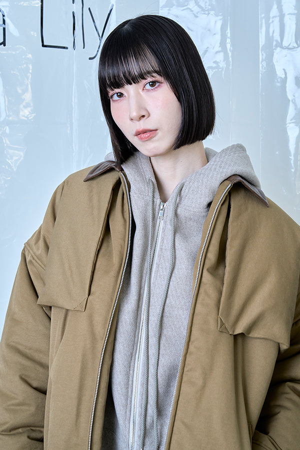 【Nora Lily】Flghit Paffar JKT-Brown x Khaki-225742108-27F