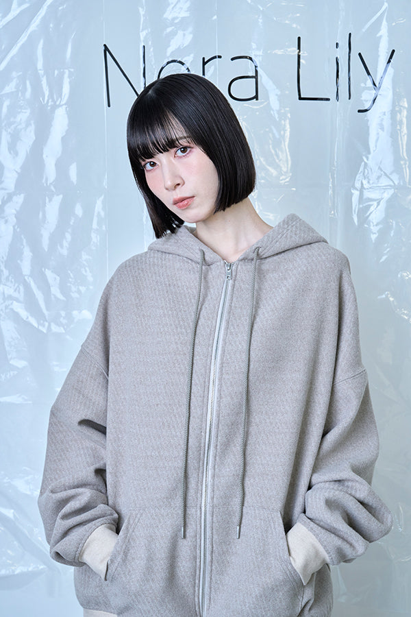 【Nora Lily】Wooly Hoodie-Ivory-225780161-04F