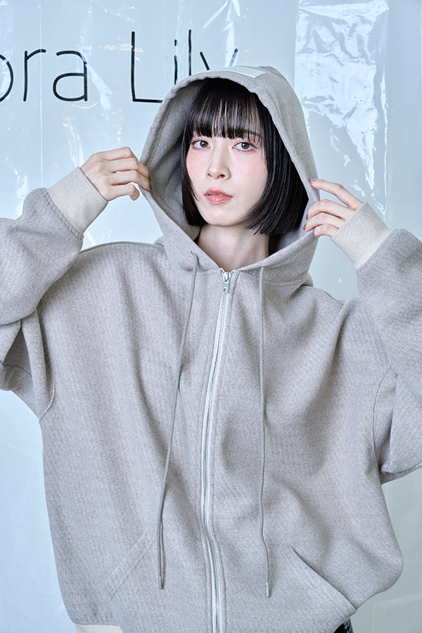 【Nora Lily】Wooly Hoodie-Ivory-225780161-04F