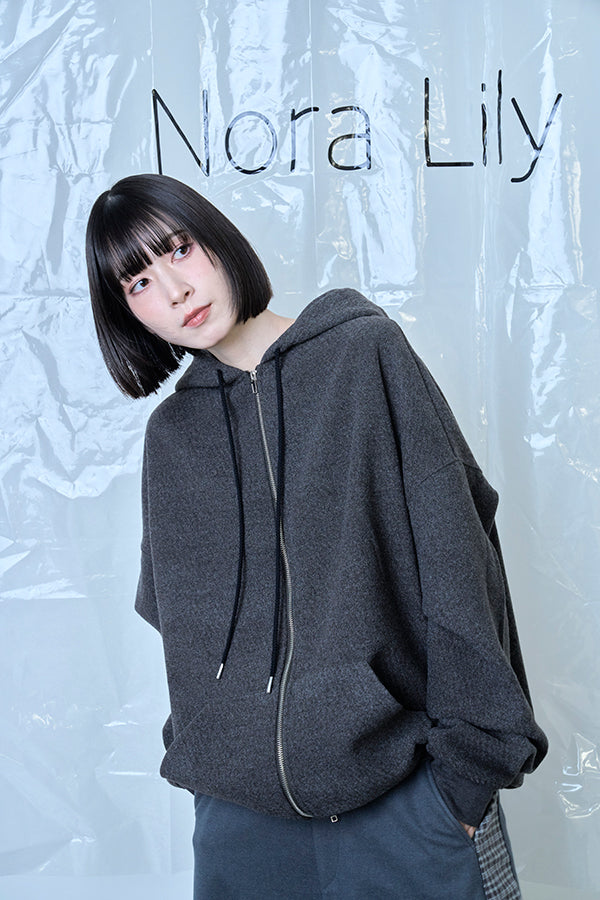 【Nora Lily】Wooly Hoodie-Chacoal-225780161-18F