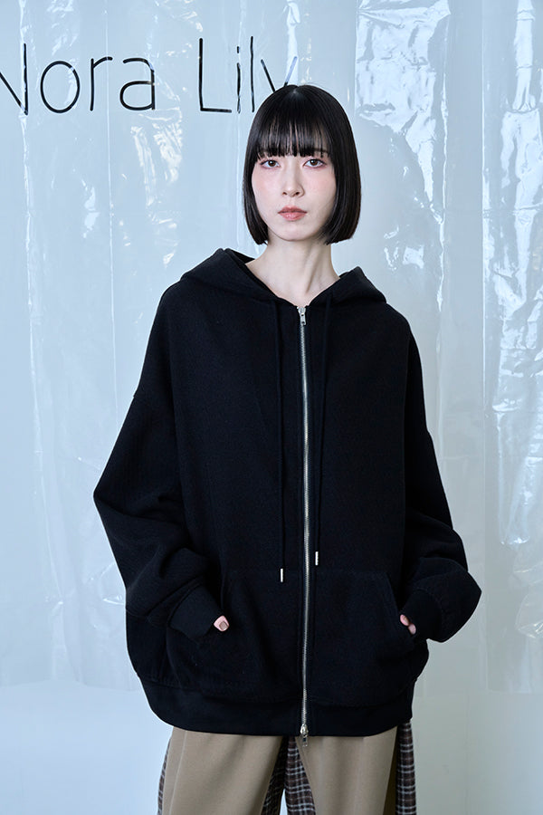 【Nora Lily】Wooly Hoodie-Black-225780161-19F