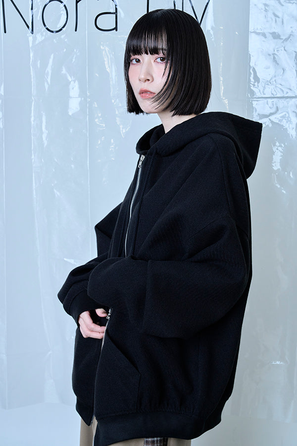 【Nora Lily】Wooly Hoodie-Black-225780161-19F