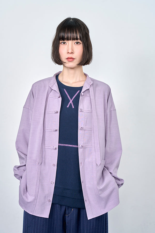 Nora Lily】China loop L/S Shirt-Light Purple-226180001-81F – INTERPLAY